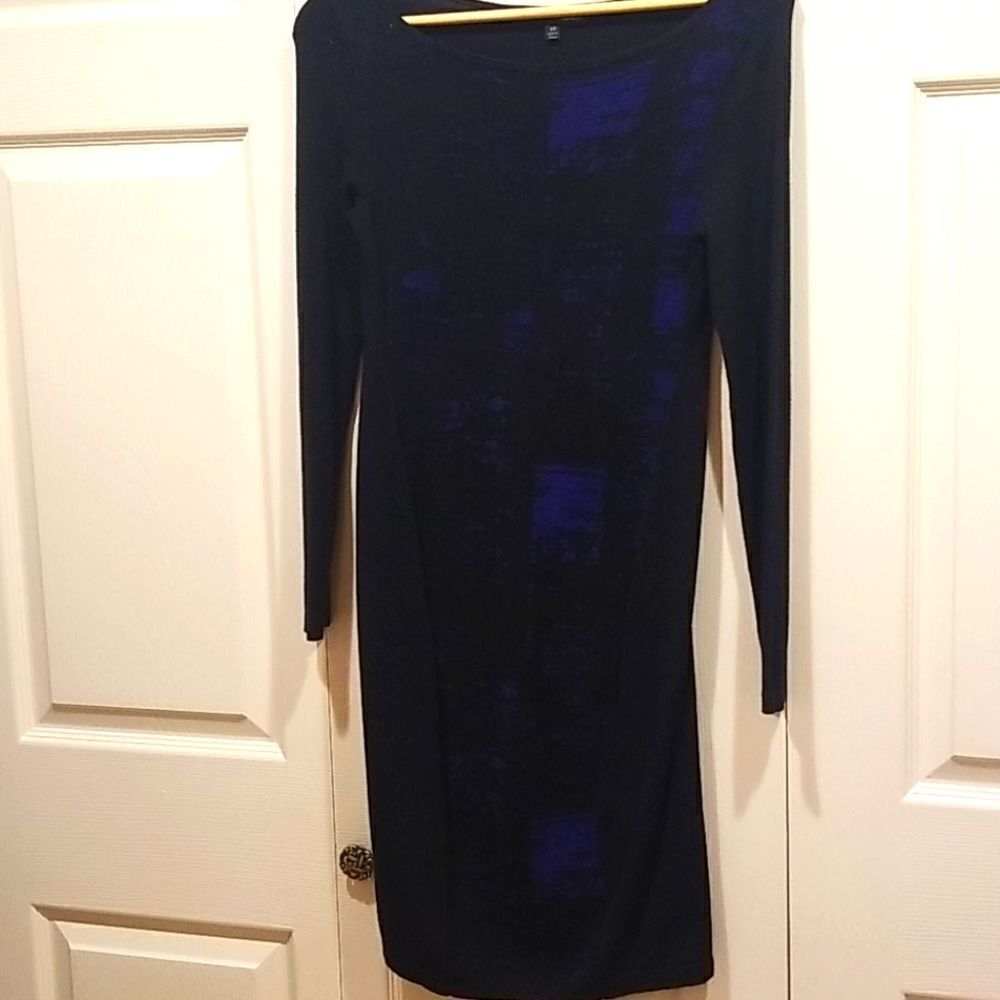 Elie Tahari Black Sweater Dress Size Xs